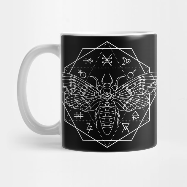 Death's Head HawkMoth dodecahedron by RavenWake